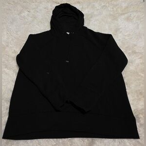 Danskin Women’s Size Large (12-14) Black Hooded Hoodie Pullover EUC